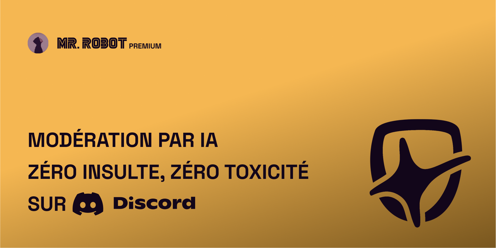 Mr. Robot app Premium : fonctionnalités avancées pour votre serveur Discord, modération par IA, zéro insulte, zéro toxicité sur Discord